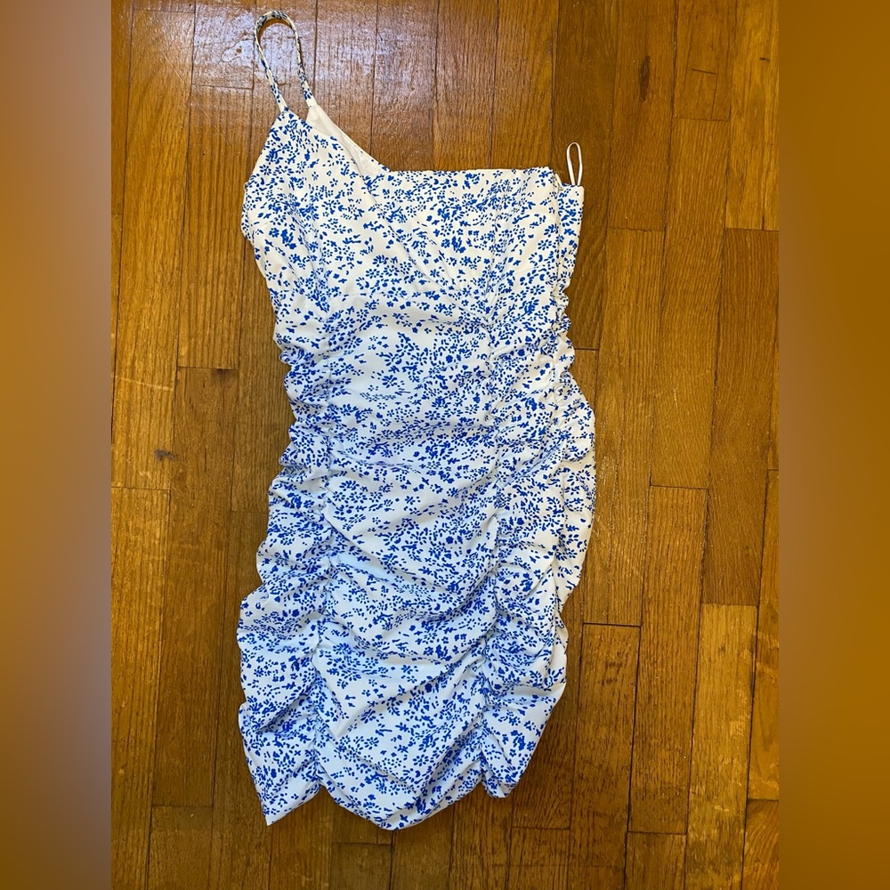 Blue and White mini dress